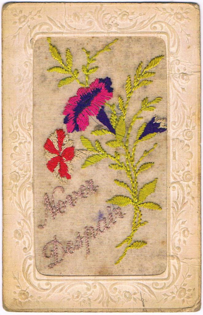 War Postcard 2. Never Despair. No writing on back