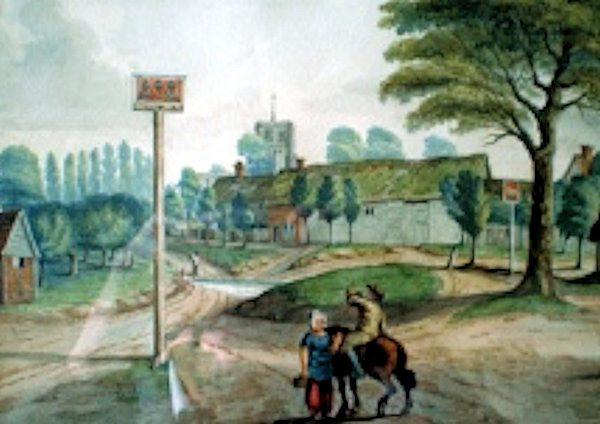 Thomas Fisher Painting 1820 Market Square White Horse Thomas Fisher Painting 1820 Market Square White Horse