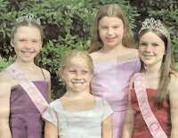 The carnival queen, princess and attendants