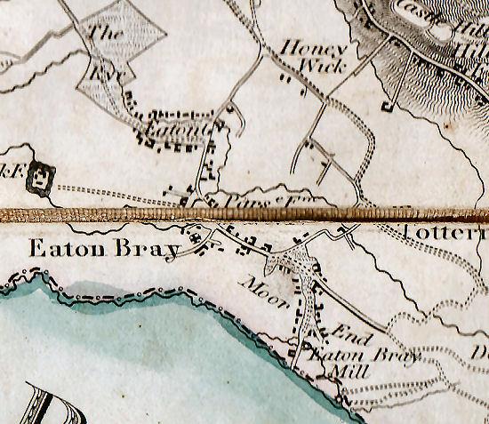 Map of Eaton Bray from 1826