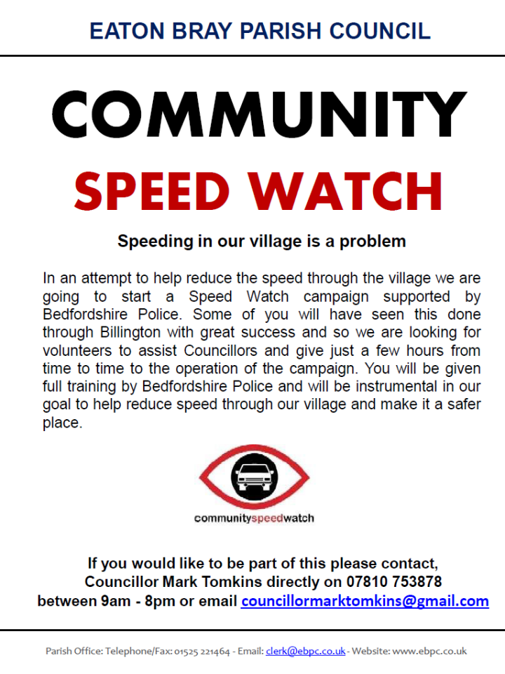 Eaton Bray Parish Council - Community Speed Watch