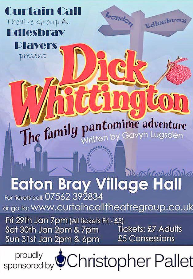 Curtain Call Theatre Group and Edlesbray Players present Dick Whittington 2016